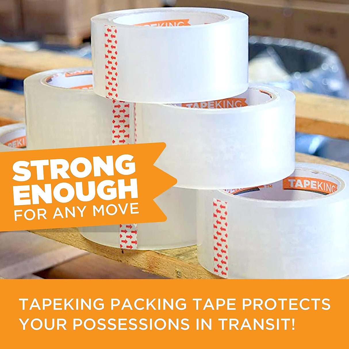 Tape King Clear Packing Tape (1.88in x 60yds)