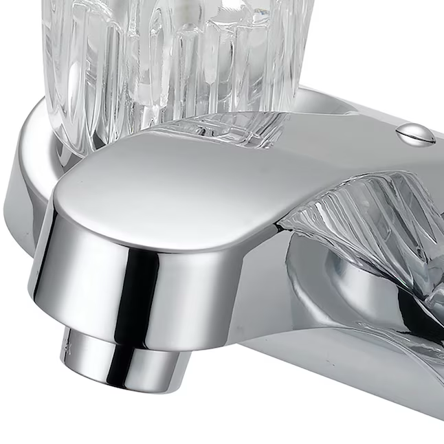 EZ-FLO Prestige Chrome 4-in centerset 2-handle Bathroom Sink Faucet with Drain and Deck Plate
