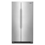 Maytag 24.9-cu ft Side-by-Side Refrigerator (Fingerprint Resistant Stainless Steel)