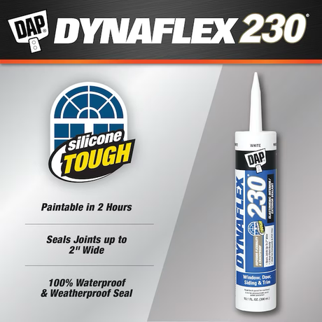 DAP DYNAFLEX 230 10.1-oz White Paintable Latex Caulk