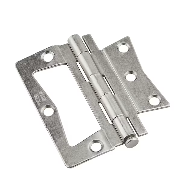 RELIABILT 3.5-in-in Satin Nickel Non-Mortise Bi-Fold Door Hinge (2-Pack)