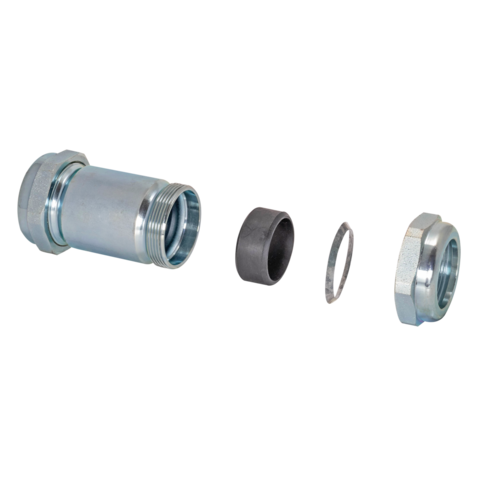 Eastman 1-1/4 in. IPS - 4-5/8 in. Length Compression Coupling - Galvanized Long Pattern