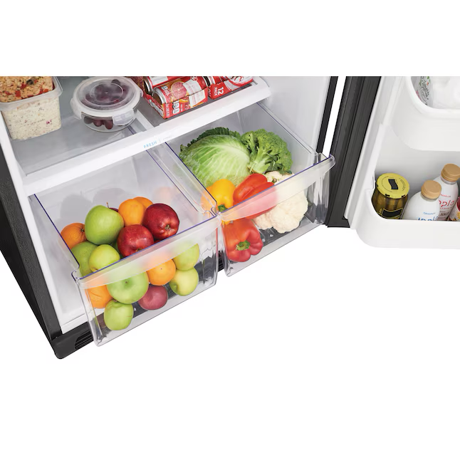 Frigidaire 20.5-cu ft Top-Freezer Refrigerator (Black)