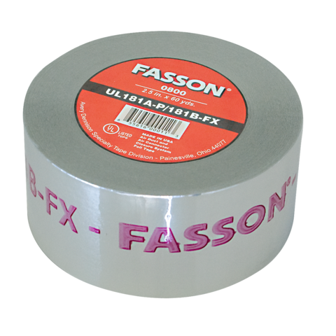 Fasson 0800 HVAC Foil Tape (2.5 in x 60-yards)