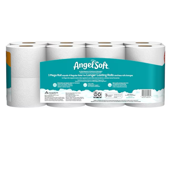 Angel Soft 16-Pack 2-ply Toilet Paper