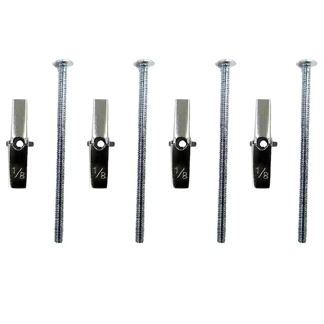 Project Source 1/8-in x 3-in Zinc-plated Interior Anchor Bolt (4-Count)
