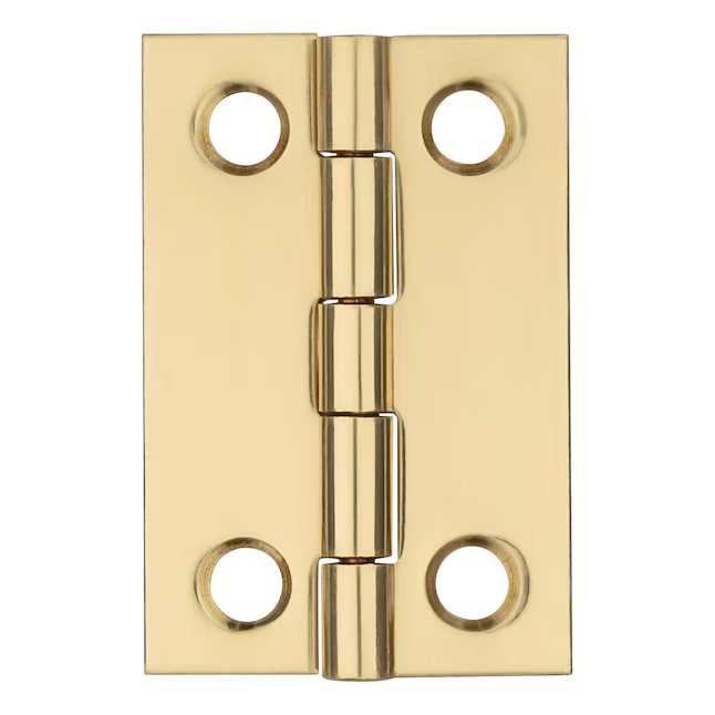 RELIABILT 1-1/2-in H Gold Mortise Interior Door Hinge (2-Pack)