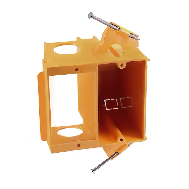 CANTEX Orange Plastic New Work Interior Wall Electrical Box Mounting Bracket