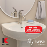Keeney Brushed Nickel Bathroom Sink Pop Up Drain