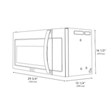 ZLINE 1.5-cu ft 900-Watt Over-the-Range Convection Microwave with Sensor Cooking (Stainless Steel)