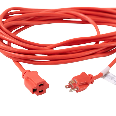 Project Source Cable de extensión general para uso liviano Sjtw de 25 pies y 16/3 clavijas para exteriores
