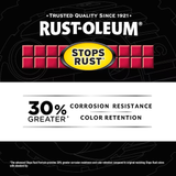 Rust-Oleum Stops Rust Custom Spray 5 en 1 paquete de pintura en aerosol negra brillante (PESO NETO 12 oz)