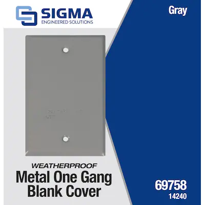 Sigma Engineered Solutions 1-Gang Rectangle Metal Weatherproof Electrical Box Cover