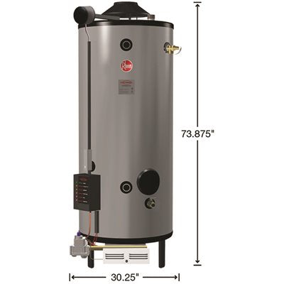 Rheem Universal Heavy-Duty 100 Gal. Commercial 199.9K BTU Natural Gas Mass Code Tank Water Heater
