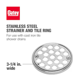 Oatey 3-1/4-in Stainless Steel Round Crown Ring Set