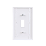 Eaton 1-Gang Standard Size White Plastic Indoor Toggle Wall Plate (10-Pack)