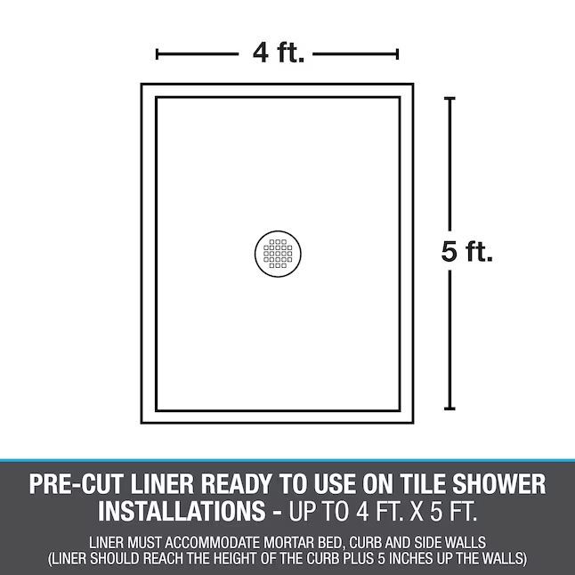 Oatey 5-ft x 6-ft Pre-Cut Shower Pan Liner Roll
