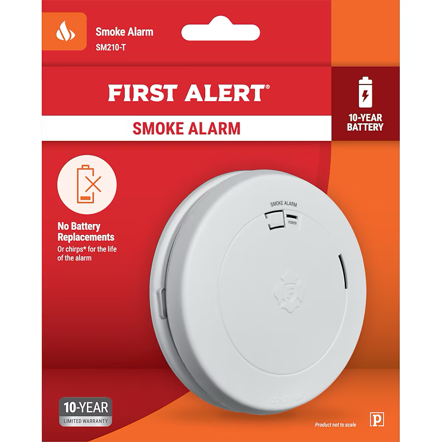 First Alert 10-Year Battery Battery Photoelectric Smoke detector