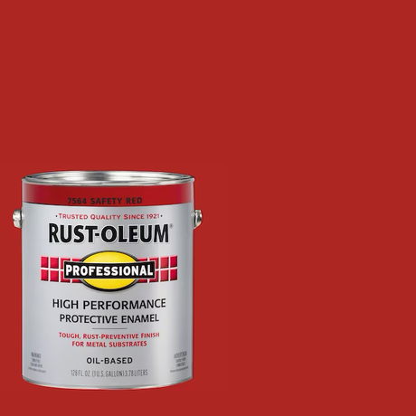 Rust-Oleum Professional Gloss Safety Red Interior/Exterior Oil-based Industrial Enamel Paint (1-Gallon)