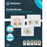 Eastman Center Drain Washing Machine Outlet Box with Hammer Arrestors – 1/2 in. Sweat