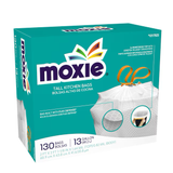 MOXIE 13-Gallons White Plastic Kitchen Drawstring Trash Bag (130-Count)