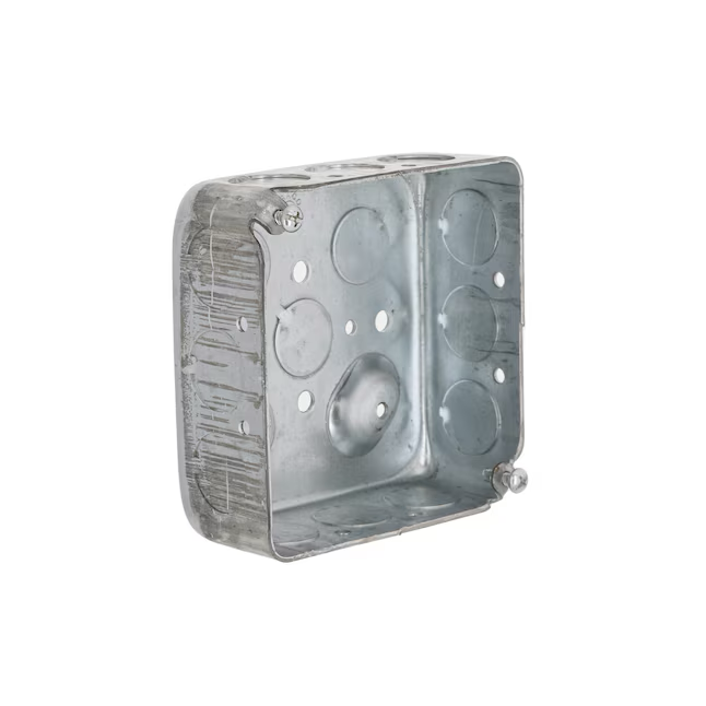 Hubbell RACO 2-Gang Galvanized Steel New Work Square Electrical Box ...