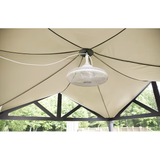 Harbor Breeze Valdosta 20-in White Indoor/Outdoor Cage Ceiling Fan (3-Blade)