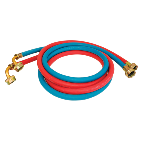 Eastman 2-Pack 5 ft. Rubber Washing Machine Hoses With Elbows