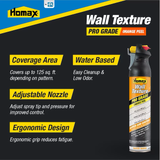 Homax Pro Grade 25-oz getöntes/weißes Orangenschalen-Wandtexturspray auf Wasserbasis