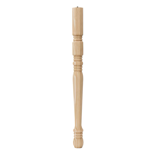 Waddell 2.125-in x 28-in Traditional Pine End Table Leg