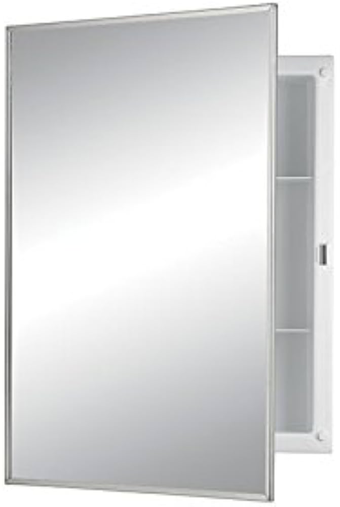 Jensen 781021 Builder Series Framed Medicine Cabinet, 16-Inch by 22-Inch by 3-3/4-Inch