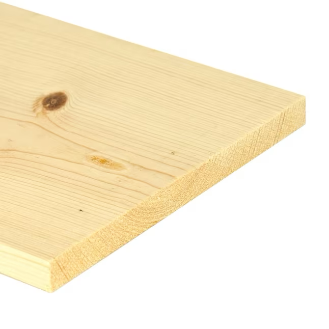 RELIABILT 1-in x 12-in x 4-ft Unfinished #2 Whitewood Board