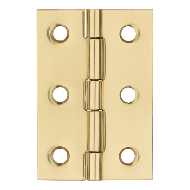RELIABILT 2-in H Gold Mortise Interior Door Hinge (2-Pack)