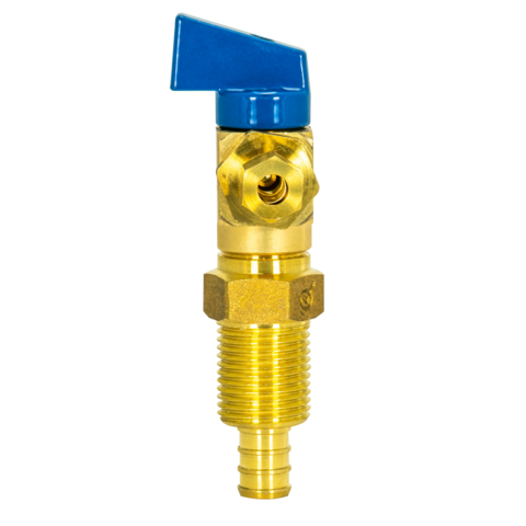 Eastman Ice Maker Outlet Box Ball Valve - 1/2 in. Crimp PEX x 1/4 in. Comp