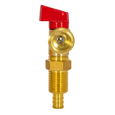 Eastman - Válvula de manija roja (engarzado de 1/2 pulg.)