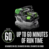 EGO 56-volt 9-Gallons 5-HP Cordless Wet/Dry Shop Vacuum with Accessories Included and (Battery Included)
