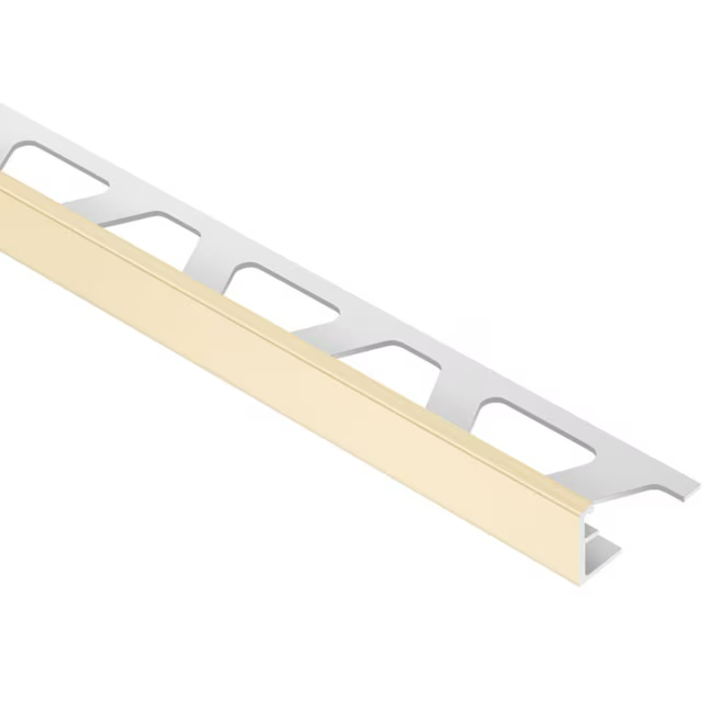 Schluter Systems Jolly-P 0.375-in W x 98.5-in L Sand Pebble PVC L-angle Tile Edge Trim