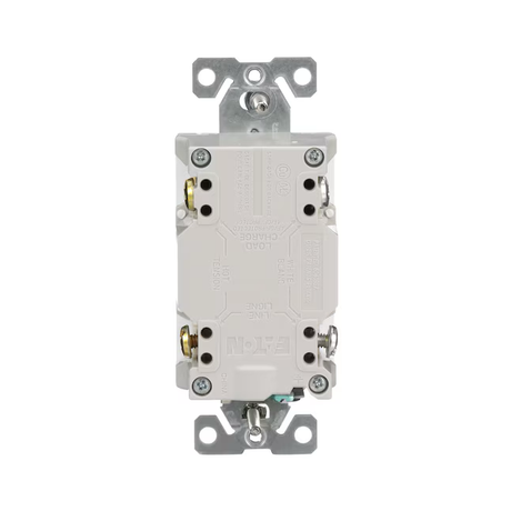 Eaton 15-Amp 125-volt Tamper Resistant AFCI GFCI Residential/Commercial Decorator Outlet, White