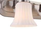 Project Source Shaker Park 24.02-in 3-Light Brushed Nickel Traditional Vanity Light Bar