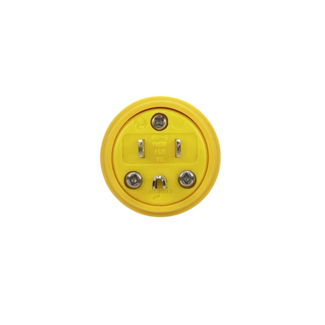 Eaton Arrow Hart 15-Amp 125-Volt NEMA 5-15 Watertight 3-wire Grounding Industrial Straight Plug, Yellow