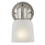 Project Source 4.52-in W 1-Light Brushed Nickel Wall Sconce