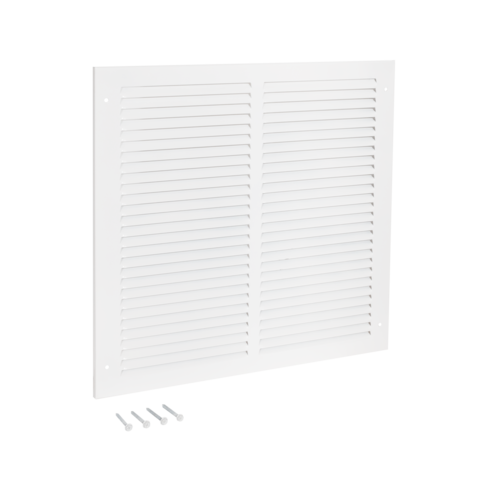 EZ-FLO 16 in. x 16 in. (Duct Size) Steel Return Air Grille White
