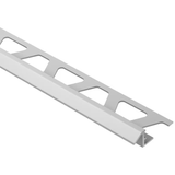 Schluter Systems Reno-TK Borde de azulejo reductor de aluminio anodizado satinado de 0,375 pulgadas de ancho x 98,5 pulgadas de largo