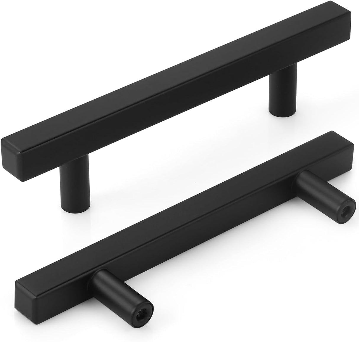 SABER SELECT 5 in. Length with 3 in. Center Drawer Handles (5-Pack, Matte Black)