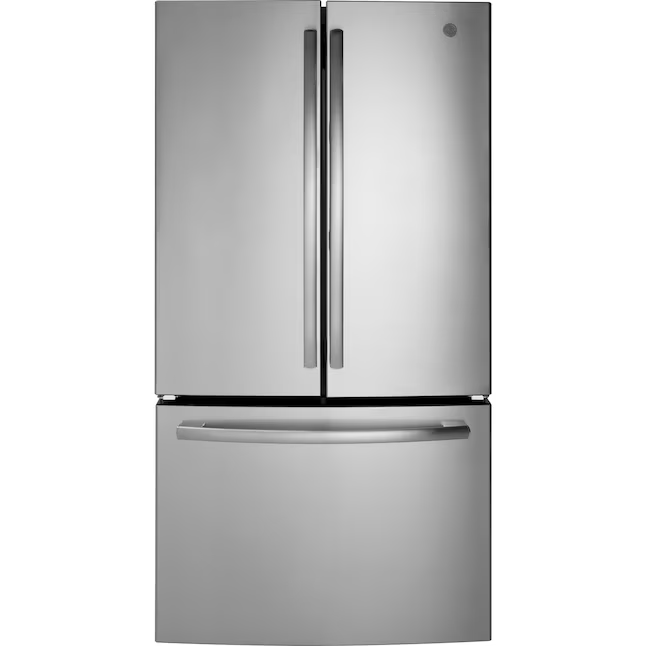 GE 27-cu ft French Door Refrigerator with Ice Maker and Water dispenser (Fingerprint-resistant Stainless Steel) ENERGY STAR
