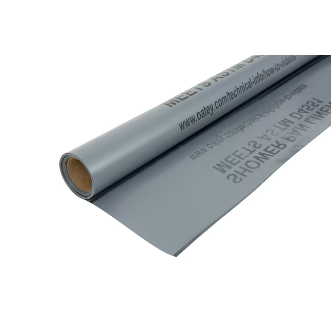 Rollo de revestimiento para plato de ducha precortado Oatey de 5 pies x 6 pies