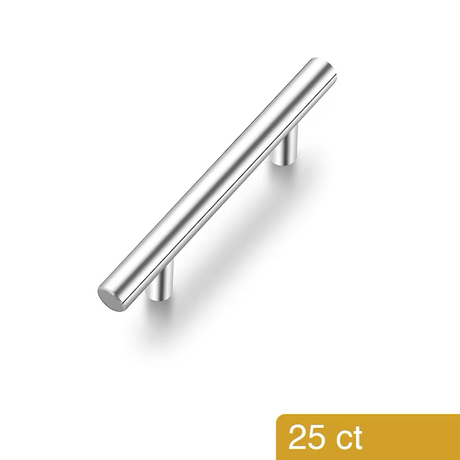 Style Selections Demi 3-3/4-in Center to Center Stainless Steel Cylindrical Handle Drawer Pulls (25-Pack)