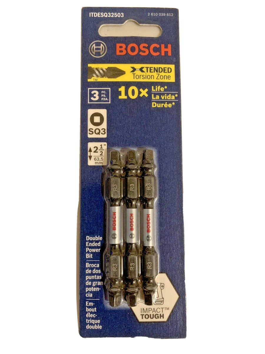 Bosch Impact Tough SQ3 Phillips Double End Bit Set