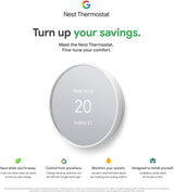 Google Nest Thermostat - Termostato inteligente para el hogar - Termostato Wifi programable - Carbón 