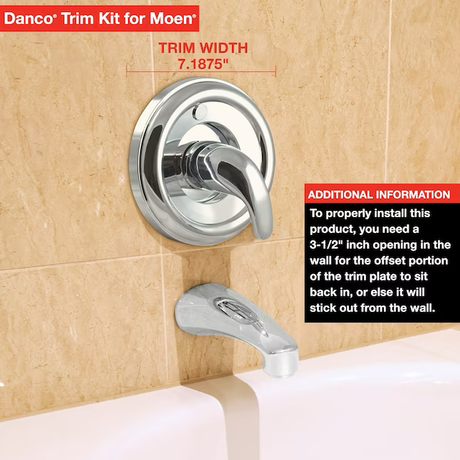 Danco Chrome 1-handle Bathtub and Shower Faucet